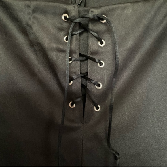 Vintage 90s Y2K le chateau Lace Up Low Rise Flares - Picture 5 of 7